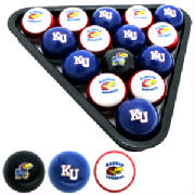 kansas jayhawks, jayhawks pool balls, jayhawks 