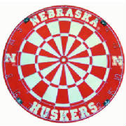 nebraska huskers dartboard, huskers dartboard     