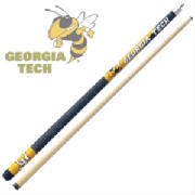 georgia tech yellowjackets pool cue, yellowjackets