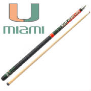 miami hurricanes pool cue, hurricanes pool cue    