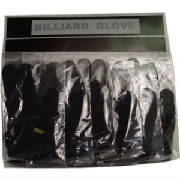 sterling black pool  glove, display of 12, gloves 