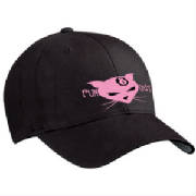 black pussycat hat, black pool hat, pool hat      