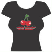 sweet shooter t-shirt, cherries t-shirt, cherries