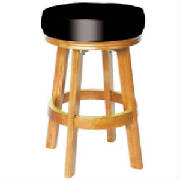 black vinyl oak paded bar stool, bar stool, stool 