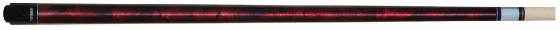 crimson smoke pool cue, smoke pool cue, crimson 