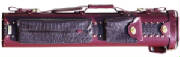 leather burgundy pool cue case, leather cue case