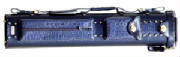 black & blue pool cue case, pool cue case, leather