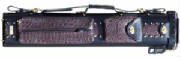 3 cue 5 shafts black cue case, leather cue case,  