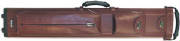 leather rolling cue case 4 butts 8 shafts, wine 