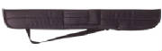 black padded nylon cue case, black 1 cue case