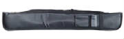 black deluxe nylon pool cue case, 1 or 2 cue case 