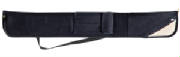 black angora cue case, black cue case, 2 cue case