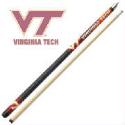 virginia tech hookies pool cue, virginia pool cue,