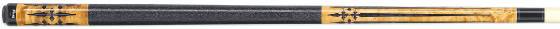 pearl inlayed pool cue, pearl inlayed viking cue