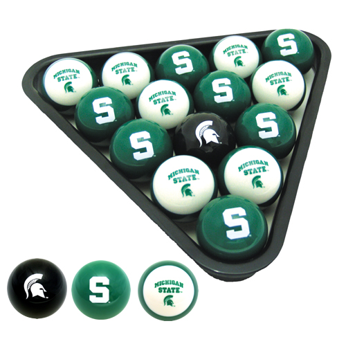 michigan spartans, spartans pool balls, spartans 