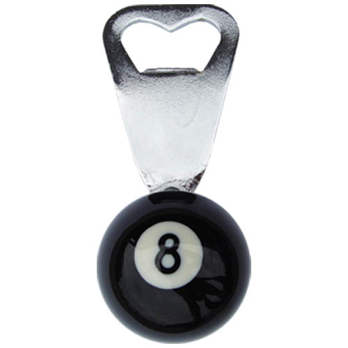 8-ball, bottle opener, 8-ball opener, pool opener 