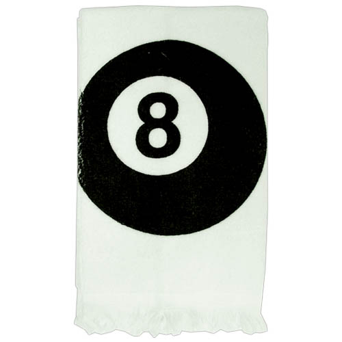 8-ball pool towel, pool towel, 8-ball towel       