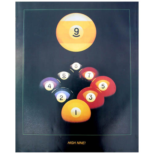 high 9 print, 9-ball photo, 9-ball, pool picture  