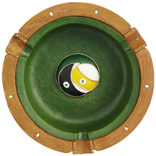 billiard ash tray, ash tray, pool ash tray, pool 