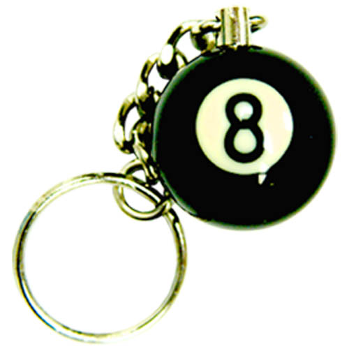 8-ball key chain, 8-ball, key chain, pool, key 