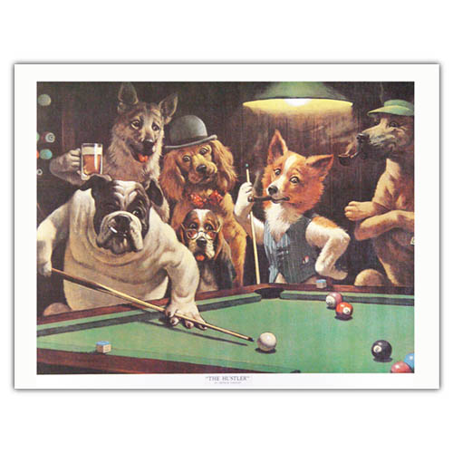  beagle print, arthur sarnoff prints, pool print 