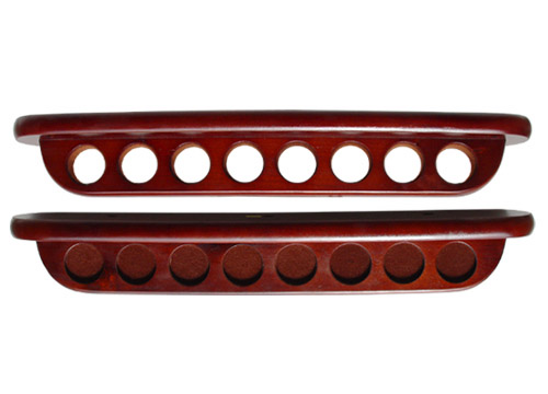 mahogany wall rack, designer rack, cue holder     