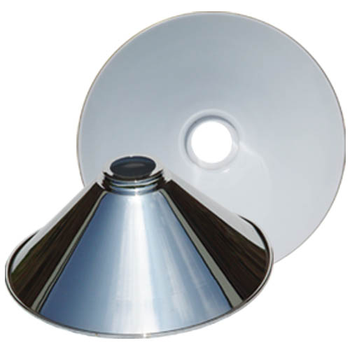 chrome replacement light shade, chrome lamp shade