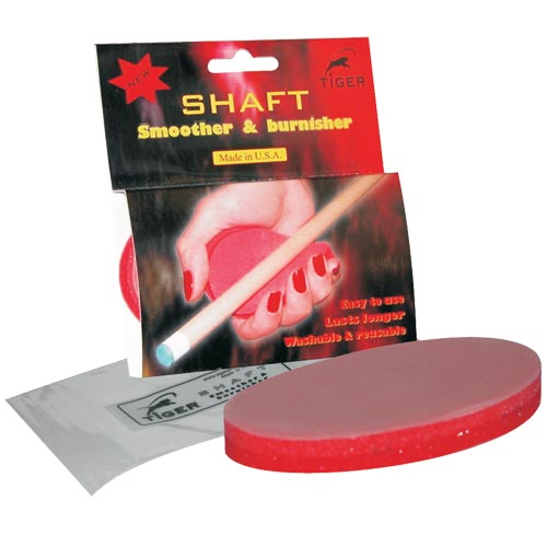 tiger shaft smoother and burnisher, cue slicker 