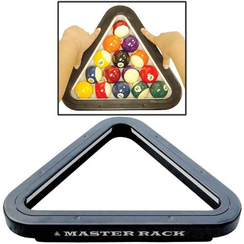 master rack, master, billiard rack, pool ball rack