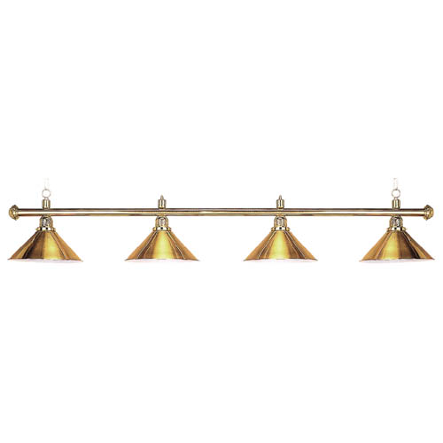 4 light pool table light, 4 light brass pool lamp