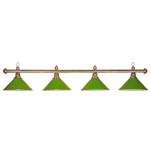 4 lamp green pool light, 4 light billiard light 